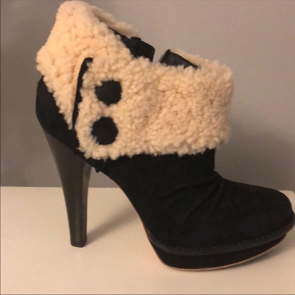 UGG Shoes - UGG HIGH Heel Booties w/button